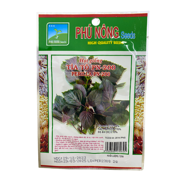 Hạt giống Tía tô PN 200 - Gói 2 gram